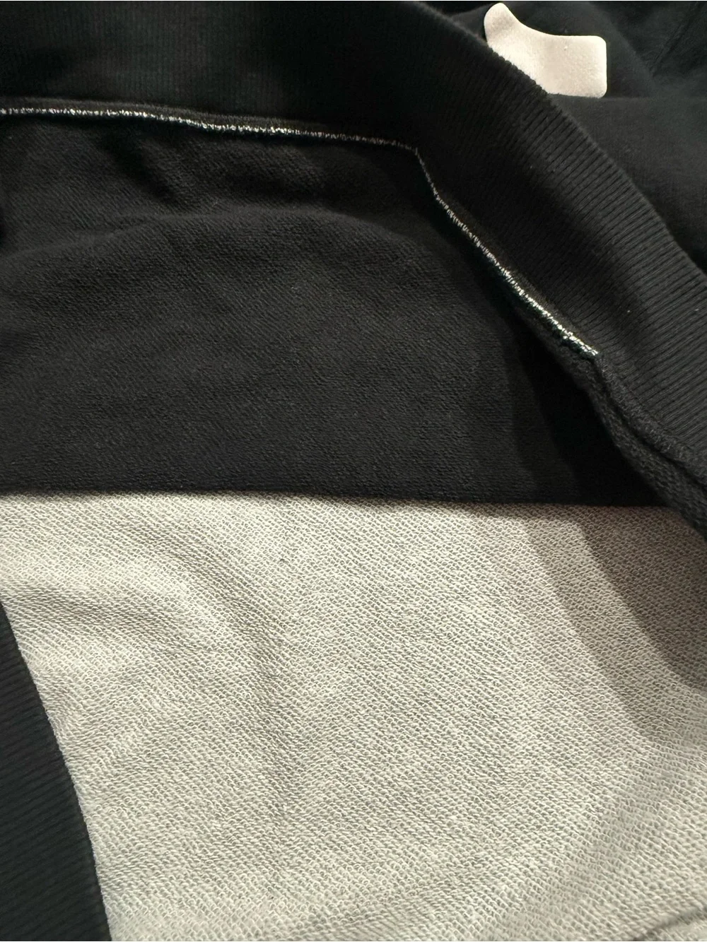 True Religion Black Hoodie with Gray Hood Lining M2